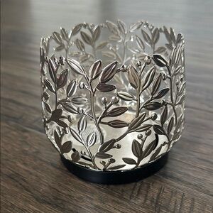 Bath & Body Works Silver Leaf Candle Holder